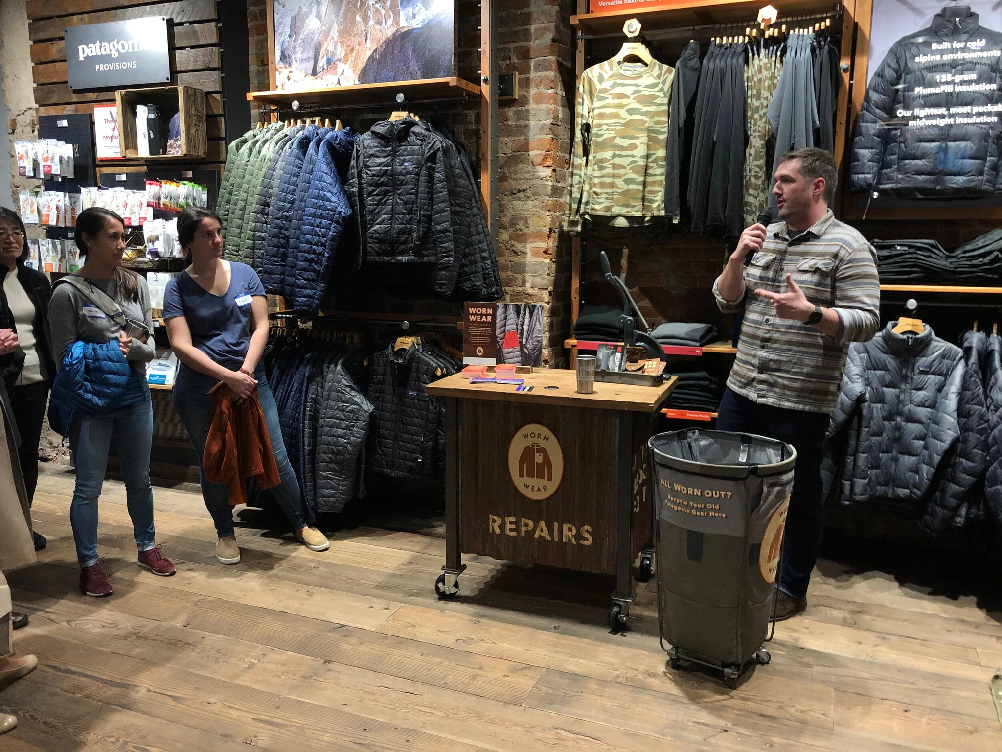  We loved learning about  Worn Wear , Patagonia’s program for repairing, sharing, and recycling used gear! Thanks again to our great venue hosts, the local  Patagonia Store in Georgetown !  
